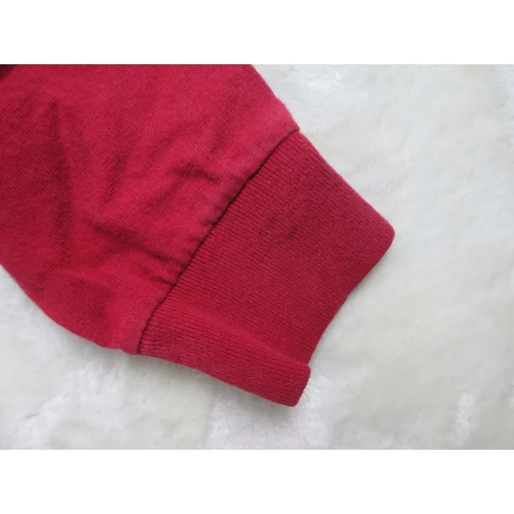 VINTAGE Nike‎ Shirt Boys Medium Red Long Sleeve 90s Kids Youth*